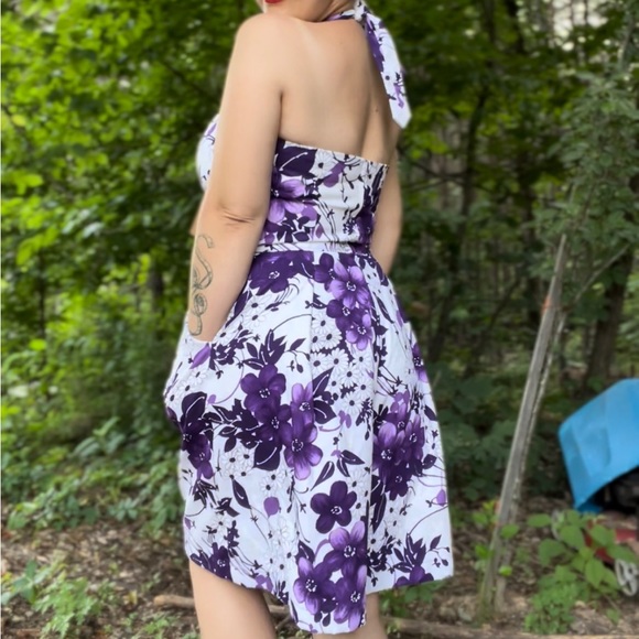 Vintage Reproduction 1950’s Pinup Barkcloth Romper & Sarong Skirt - Picture 5 of 7